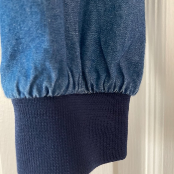 ZARA Denim Crop Shirt Size S Size 4 - Picture 4 of 5